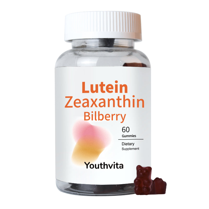 20mg Lutein Gummies and 4mg Zeaxanthin Plus 160mg Bilberry for Eyes Health, Eye Vitamins Filled Gummies, 60 Gummies