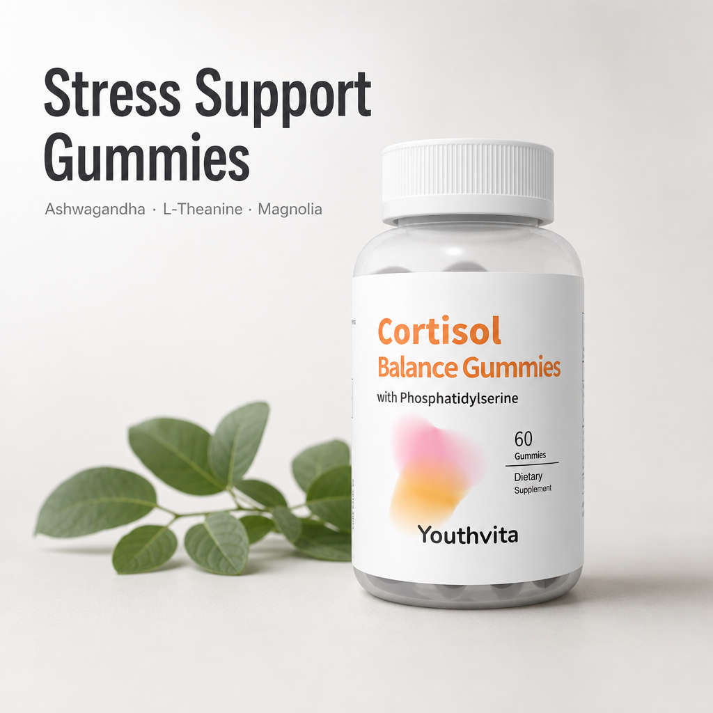 Youthvita Cortisol Balance Gummies with Phosphatidylserine, 60 Gummies