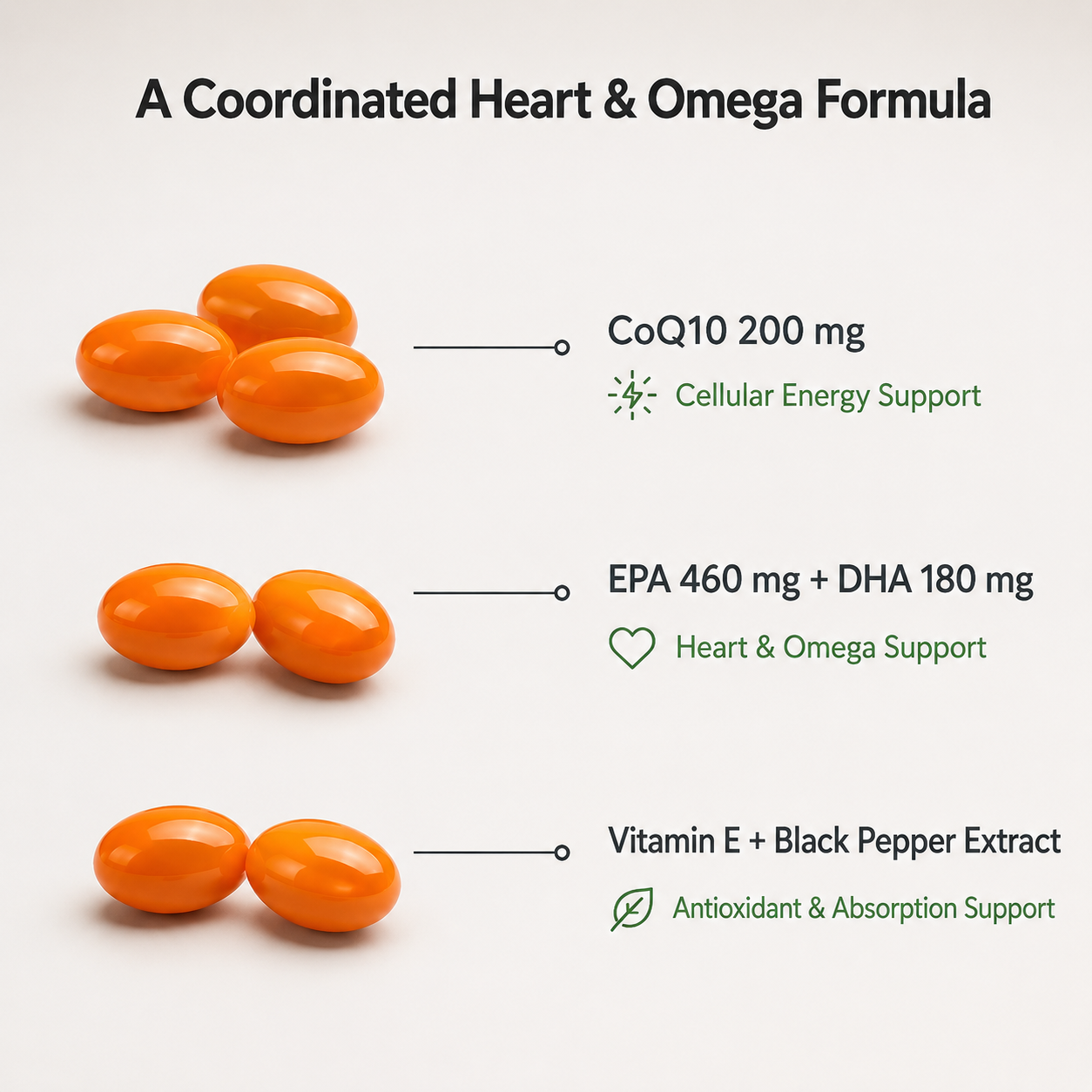 Youthvita CoQ10 200 mg with Omega-3, 60 Softgels