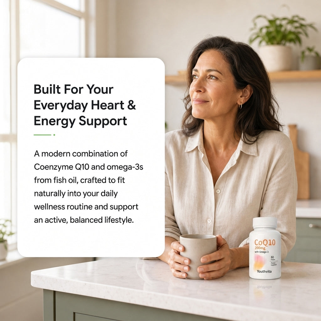 Youthvita CoQ10 200 mg with Omega-3, 60 Softgels
