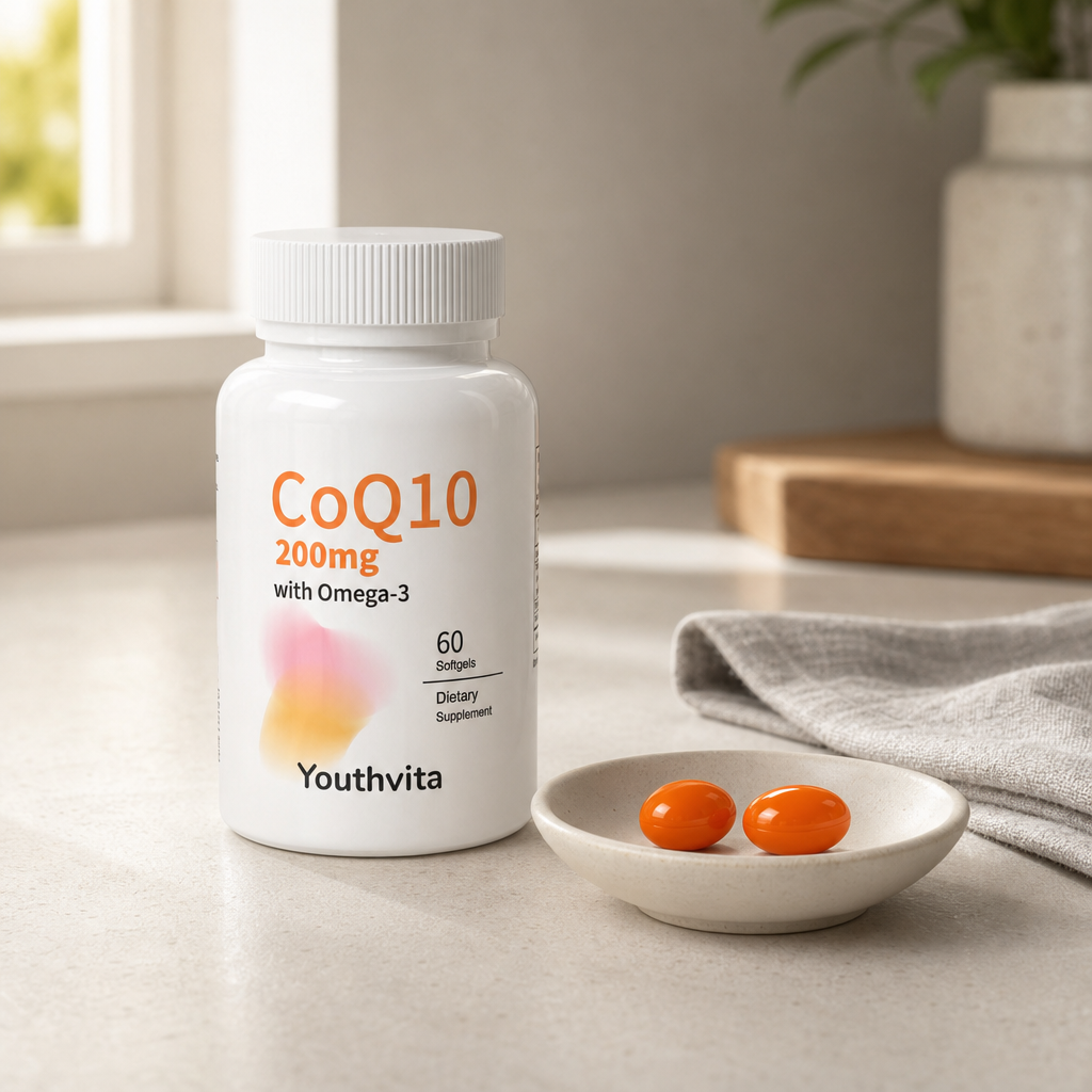 Youthvita CoQ10 200 mg with Omega-3, 60 Softgels
