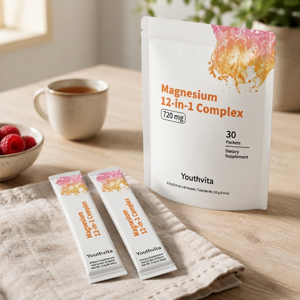 Youthvita Magnesium 12-in-1 Complex 720 mg, 30 Packets