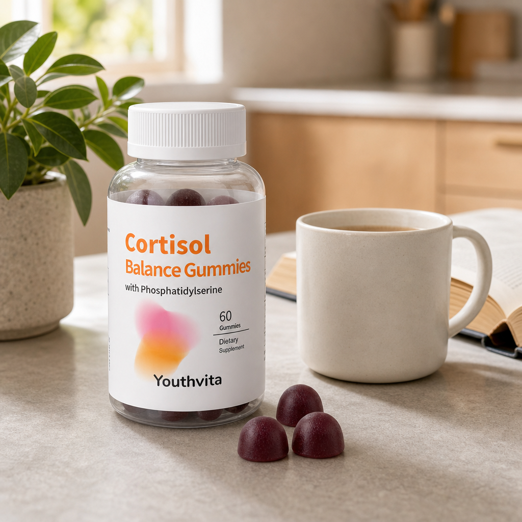 Youthvita Cortisol Balance Gummies with Phosphatidylserine, 60 Gummies