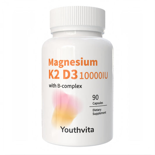 Youthvita Magnesium K2 D3 10000 IU with B-Complex, 90 Capsules
