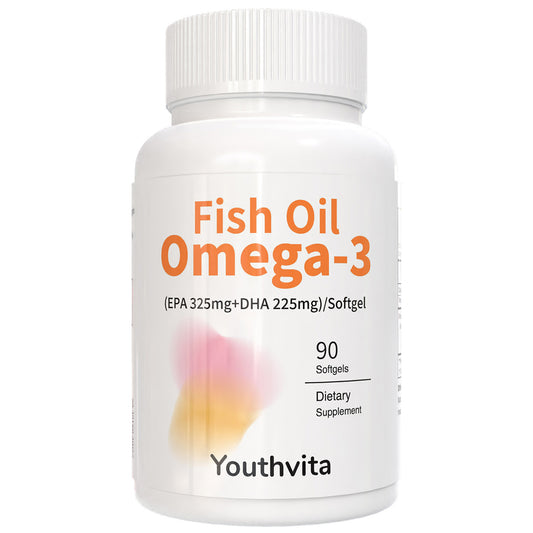 Omega 3 Fish Oil 1000mg, EPA DHA Triple Strength for Heart, Eye, Brain, Joint Health, 90 Softgels