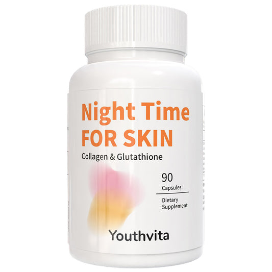 Collagen Peptides L-Glutathione Vitamin C GABA Astaxanthin Vitamin E,Support Skin Health,90 Capsules