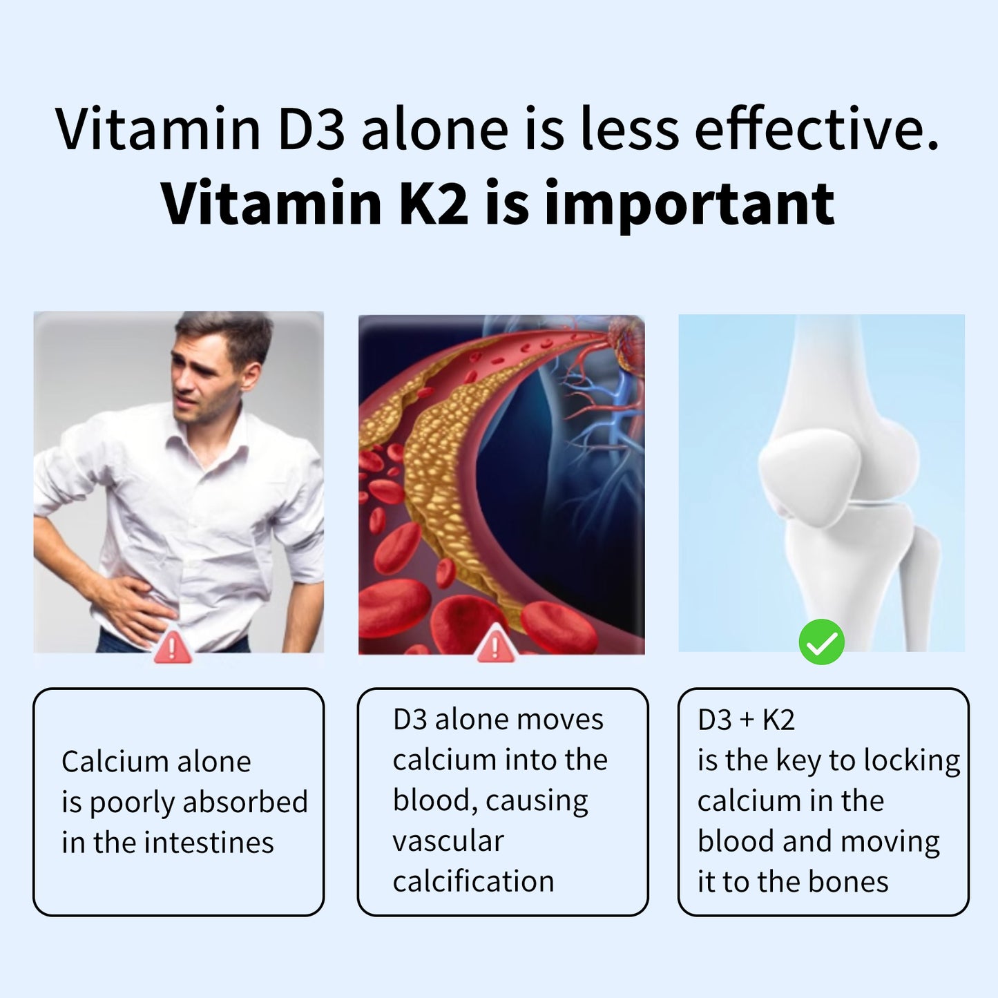 Vitamin D3 K2 with Coconut Oil, D3 10000 IU Plus K2 (MK-7) 200 mcg, Supports Calcium Absorption, Bone Health, 180 Count Softgels